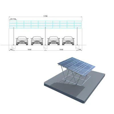 Aluminium Solar Carport Racking Structure Aluminium Solar Carport Racking Structure